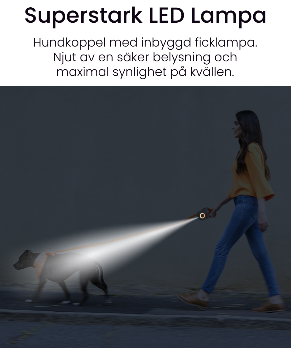 LED-ljus gör ekipaget tydligare i mörker.
